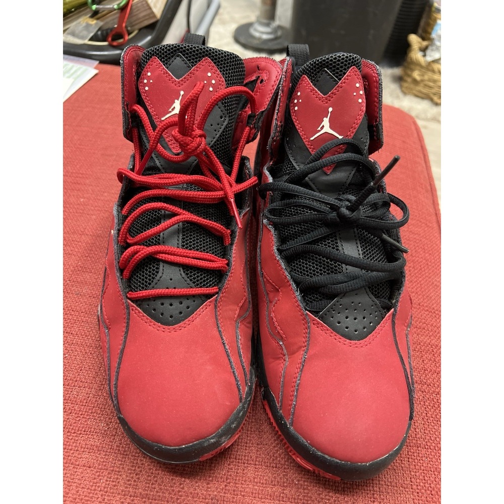 Air Jordan Men's Size 10 True‎ Flight 342964-610 Red Black -040